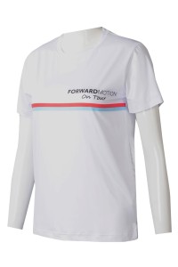 T1025 供應女裝熱升華 訂製白色短袖印花LOGO熱升華 熱升華T恤中心 HK 網球 訓練 假日運動交流營